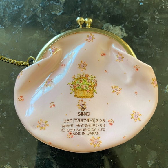 SANRIO 1989 Coin Purse Meadow Sweet Girl Bear Rare Vintage With Charm - Picture 4 of 10